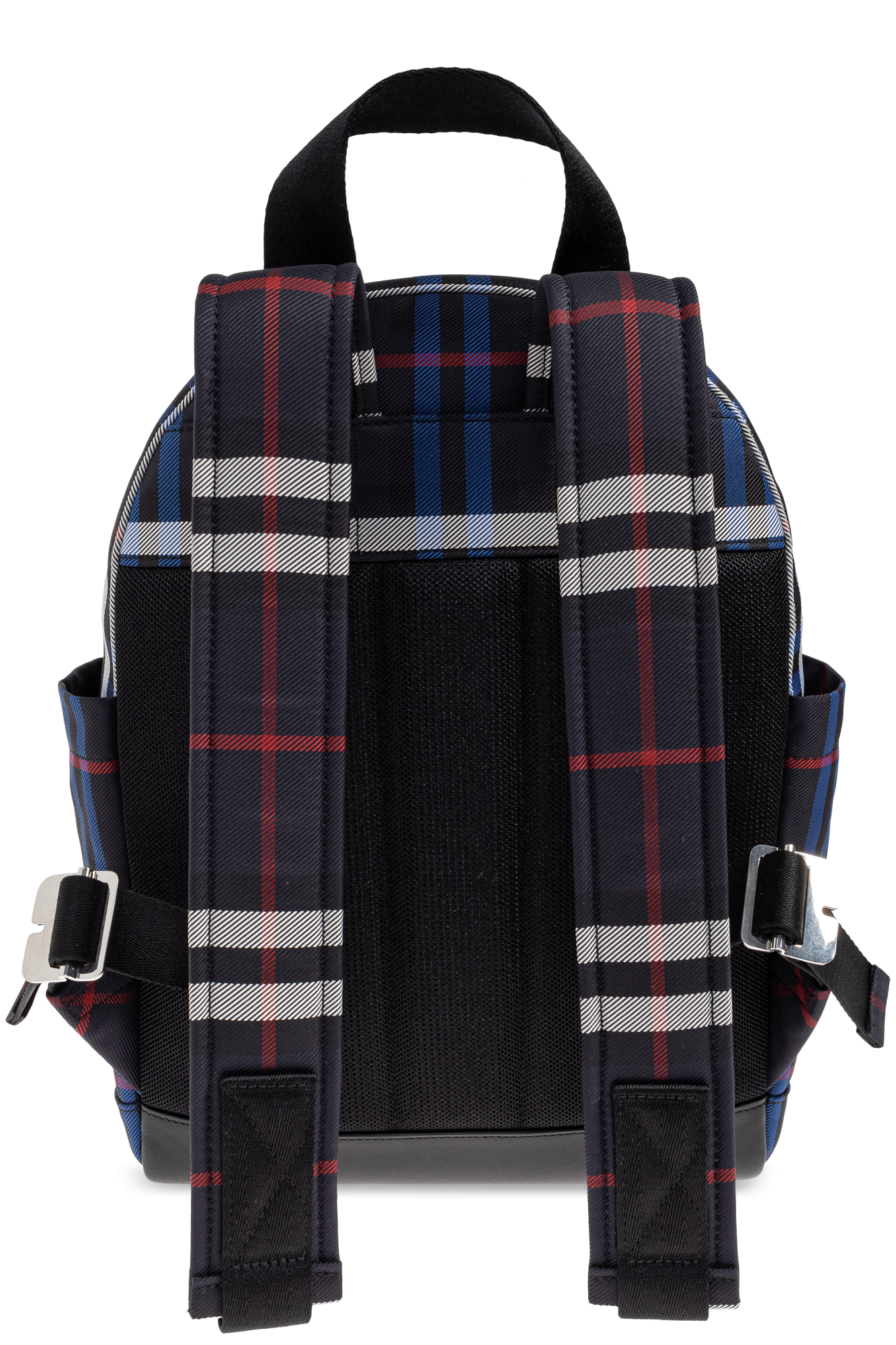バーバリー リュック チェック柄 キッズ ネイビー ブルー Navy blue Backpack with check pattern Burberry Kids - Vitkac
